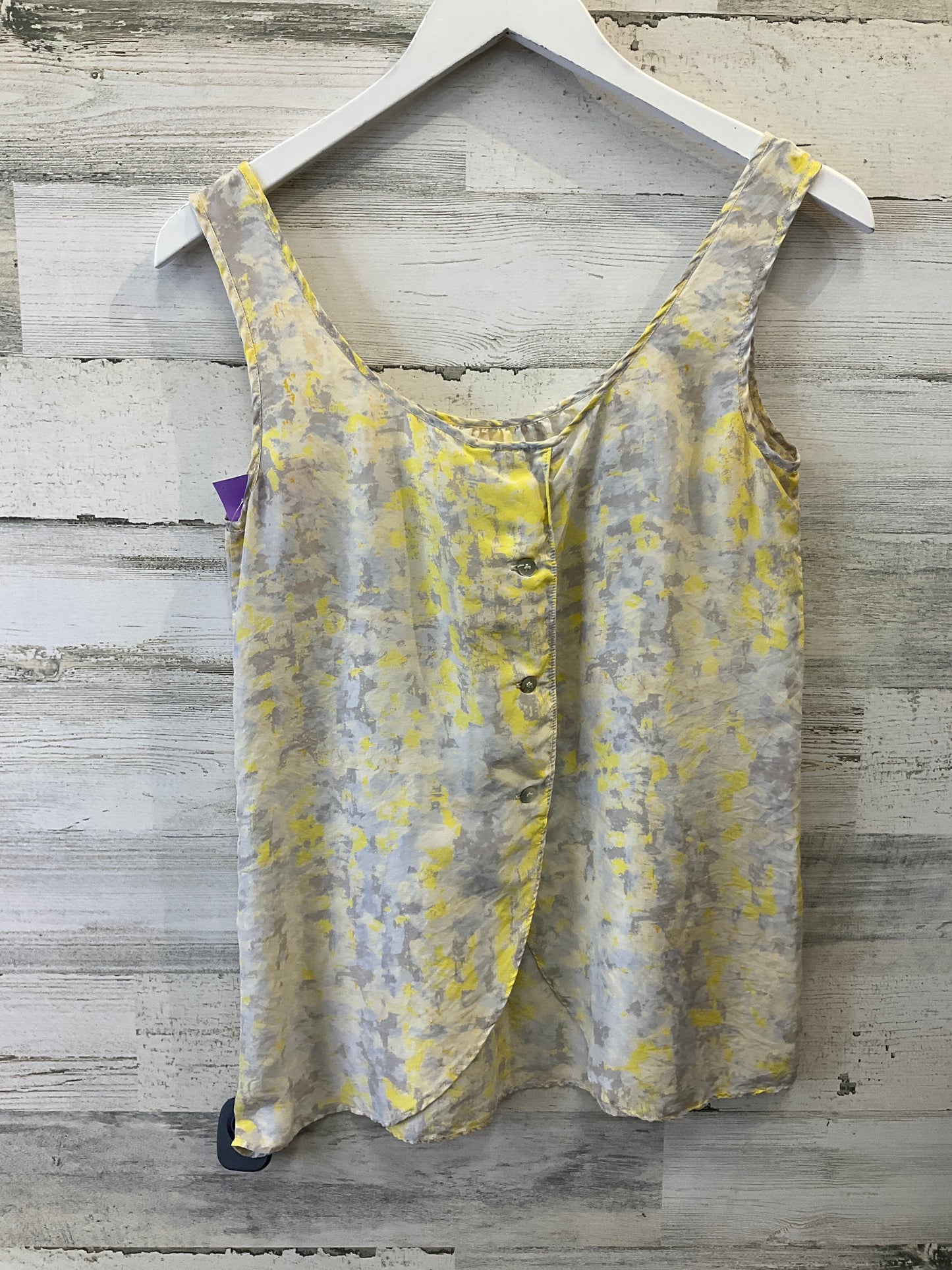 Yellow Top Sleeveless Cabi, Size Xs