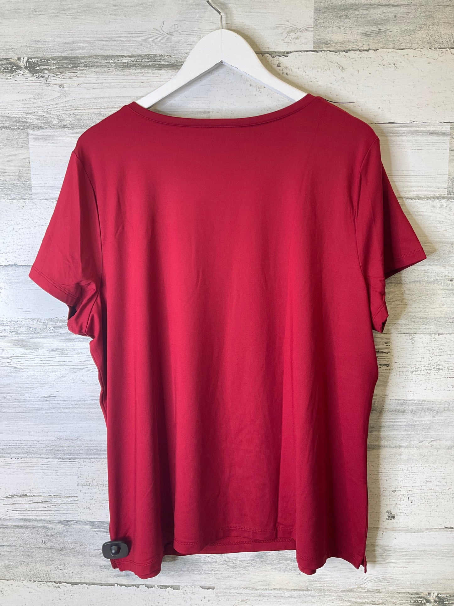 Red Top Short Sleeve East 5th, Size 2x