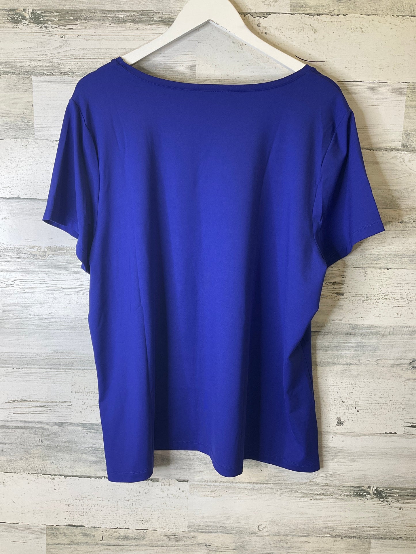 Blue Top Short Sleeve East 5th, Size 2x