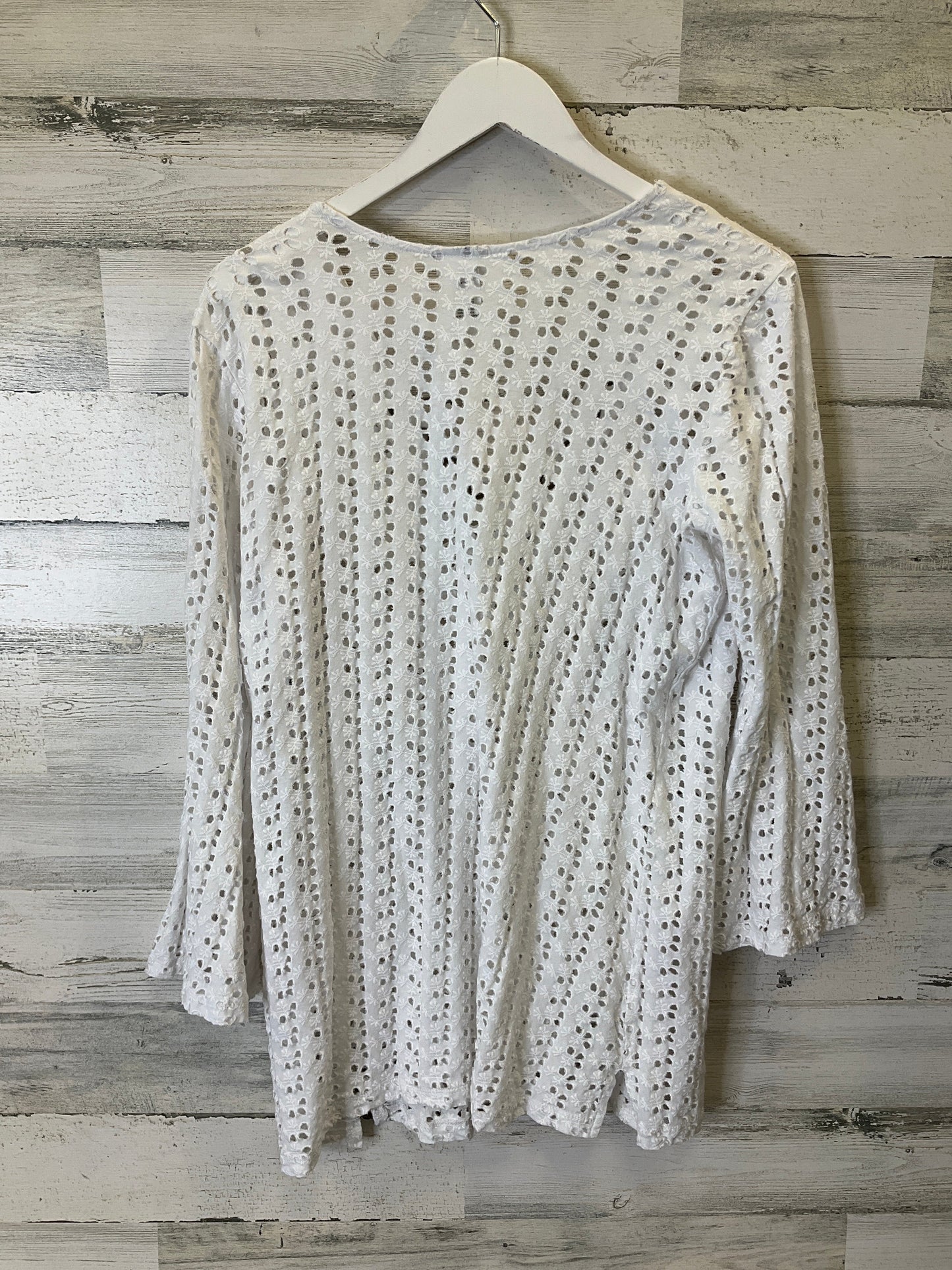 White Swimwear Cover-up Clothes Mentor, Size S