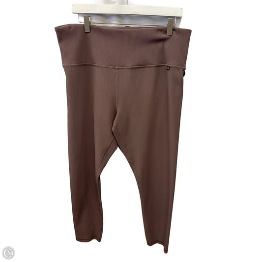 Athletic Capris By Athleta In Brown, Size: 2x