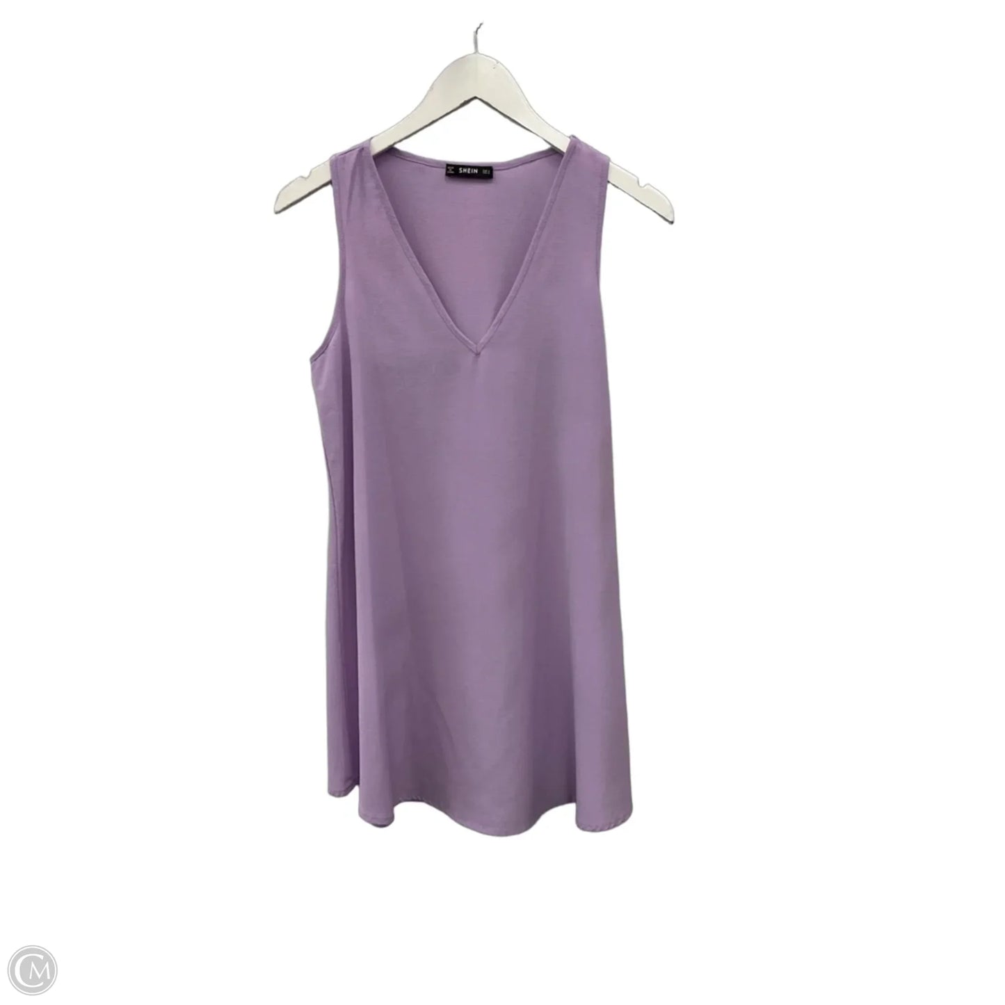 Top Sleeveless By Shein In Purple, Size: S