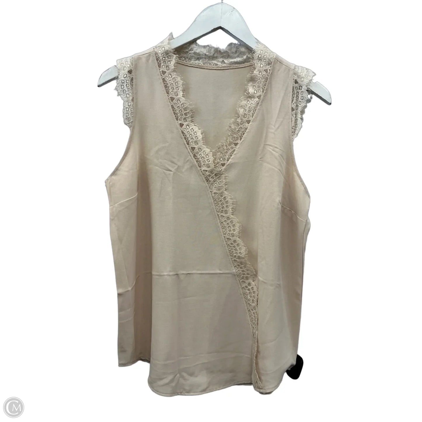 Top Sleeveless By Clothes Mentor In Beige, Size: S