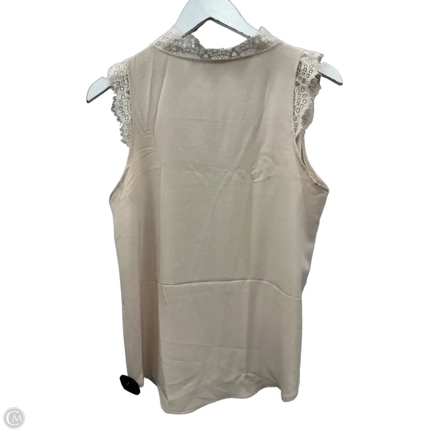 Top Sleeveless By Clothes Mentor In Beige, Size: S