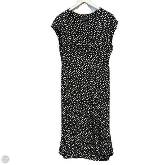Dress Casual Midi By Jones New York In Black & White, Size: 1x