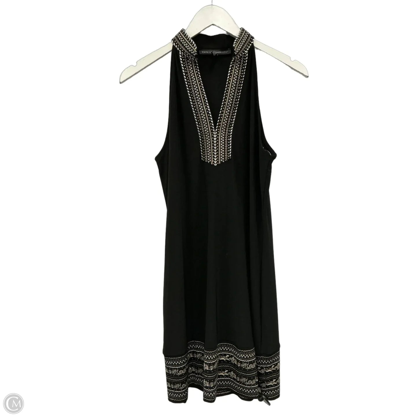Dress Casual Midi By White House Black Market In Black, Size: M