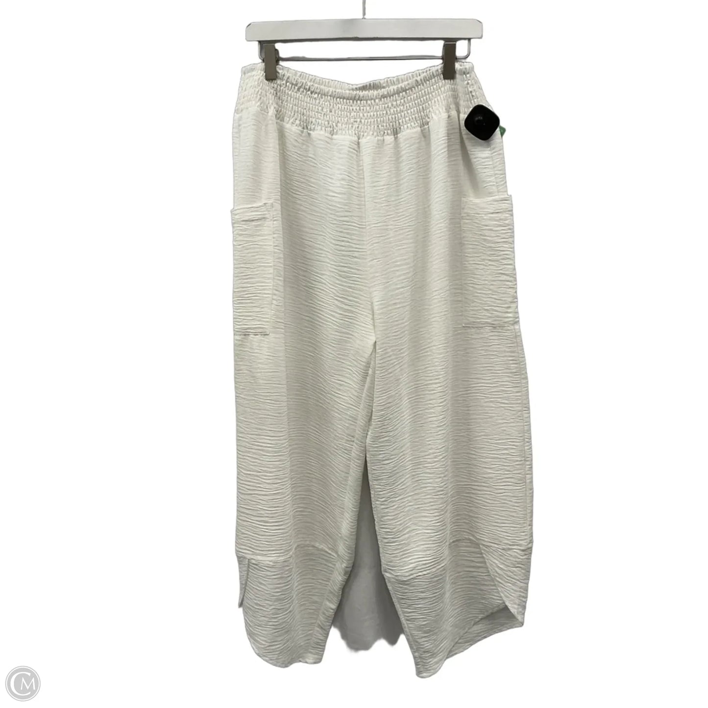 Pants Cropped By Clothes Mentor In White, Size: 14