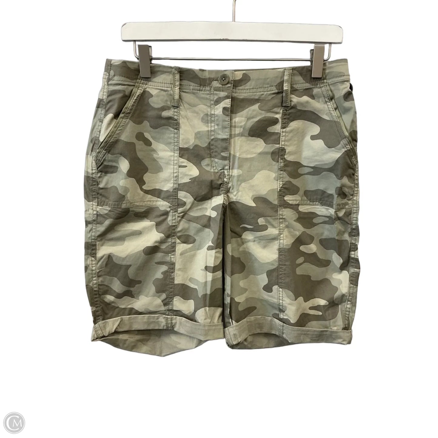 Shorts By Chicos In Camouflage Print, Size: 4