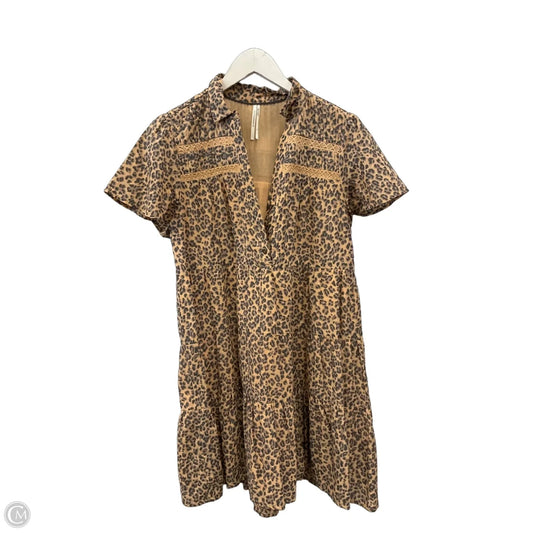Dress Casual Midi By Anthropologie In Animal Print, Size: Sp
