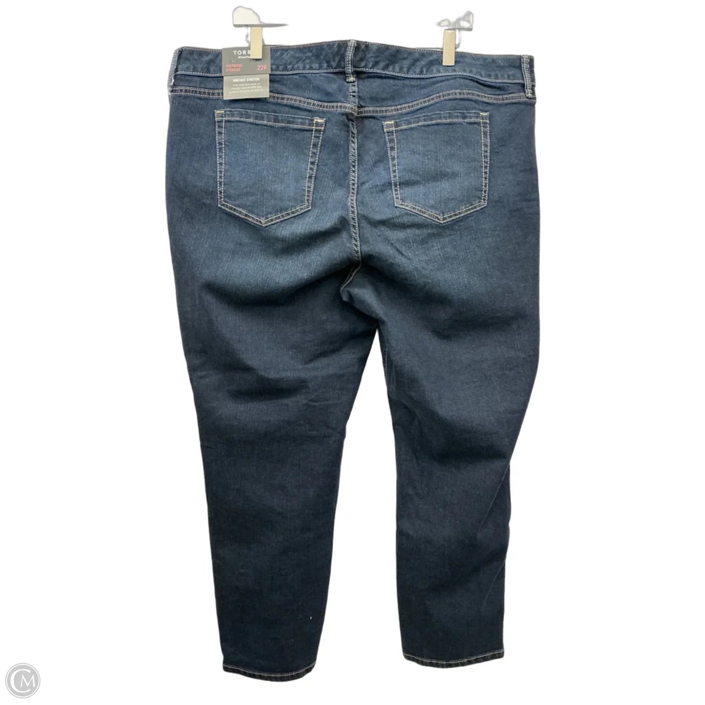Jeans Straight By Torrid In Blue Denim, Size: 22