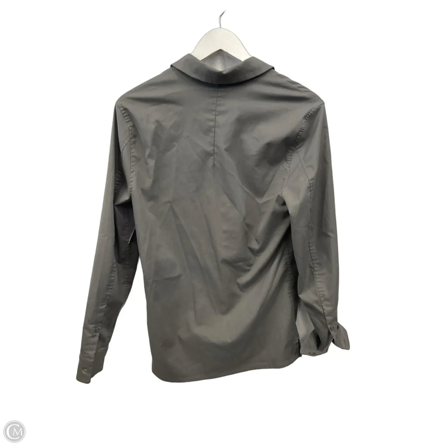 Athletic Top Long Sleeve Collar By Lululemon In Green, Size: Xs
