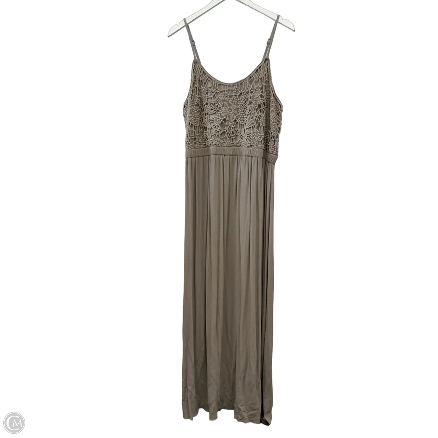 Dress Casual Maxi By Time And Tru In Brown, Size: 3x