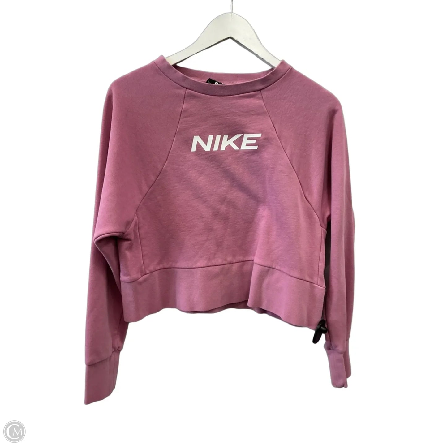 Sweatshirt Collar By Nike In Pink, Size: S