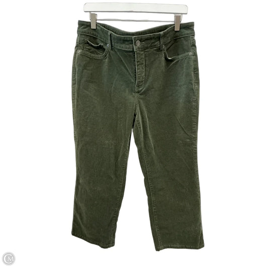 Pants Corduroy By Not Your Daughters Jeans In Green, Size: 12