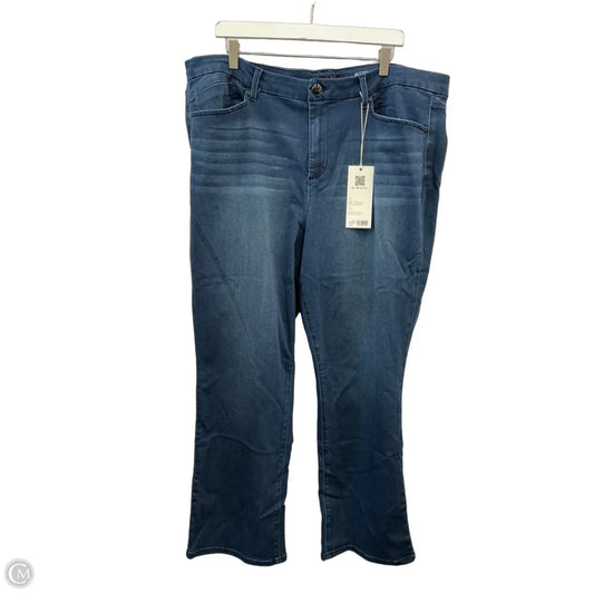 Jeans Straight By 1822 Denim In Blue Denim, Size: 24