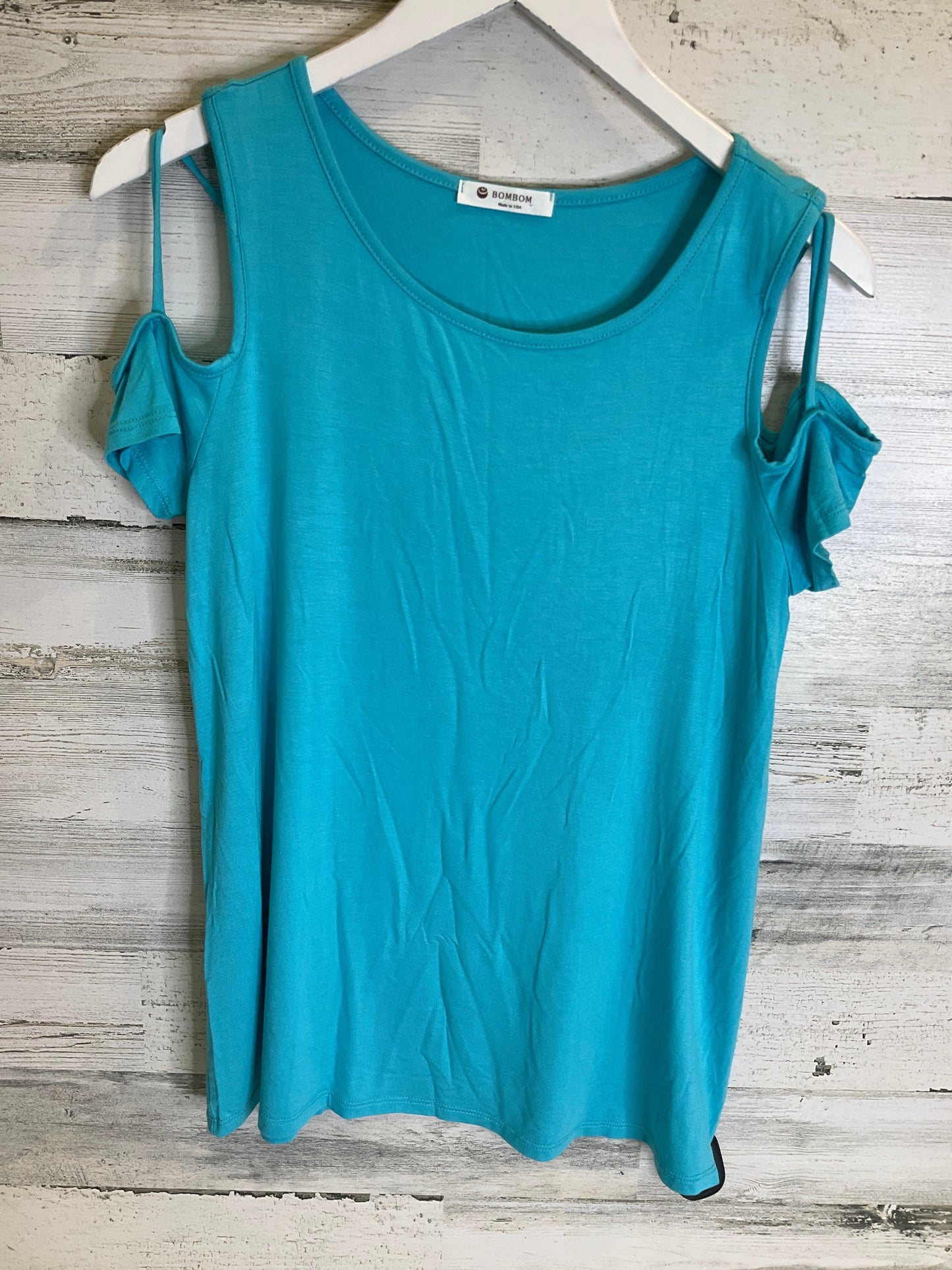 Aqua Top Short Sleeve Bombom, Size S