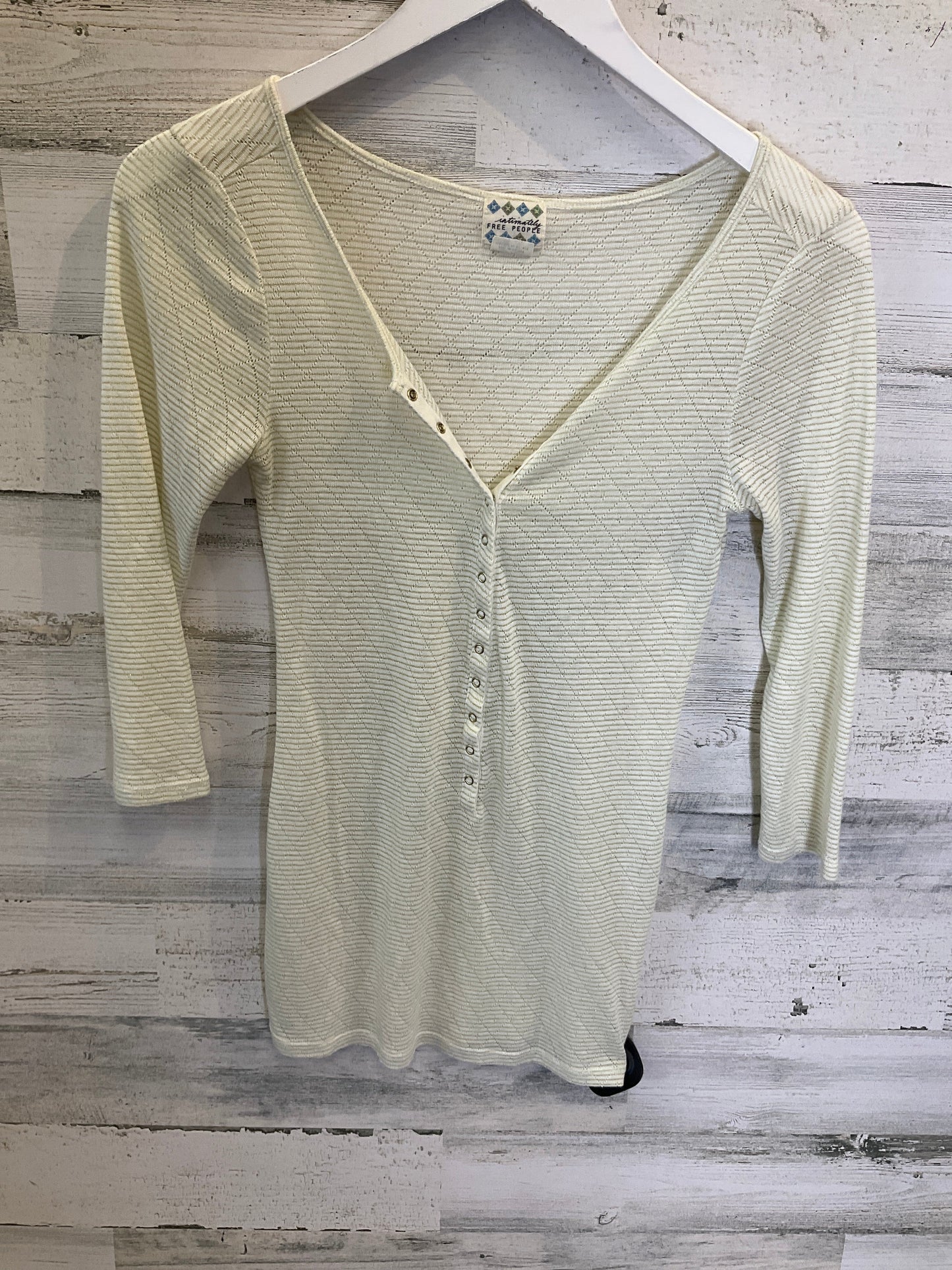 Gold Top 3/4 Sleeve Free People, Size S