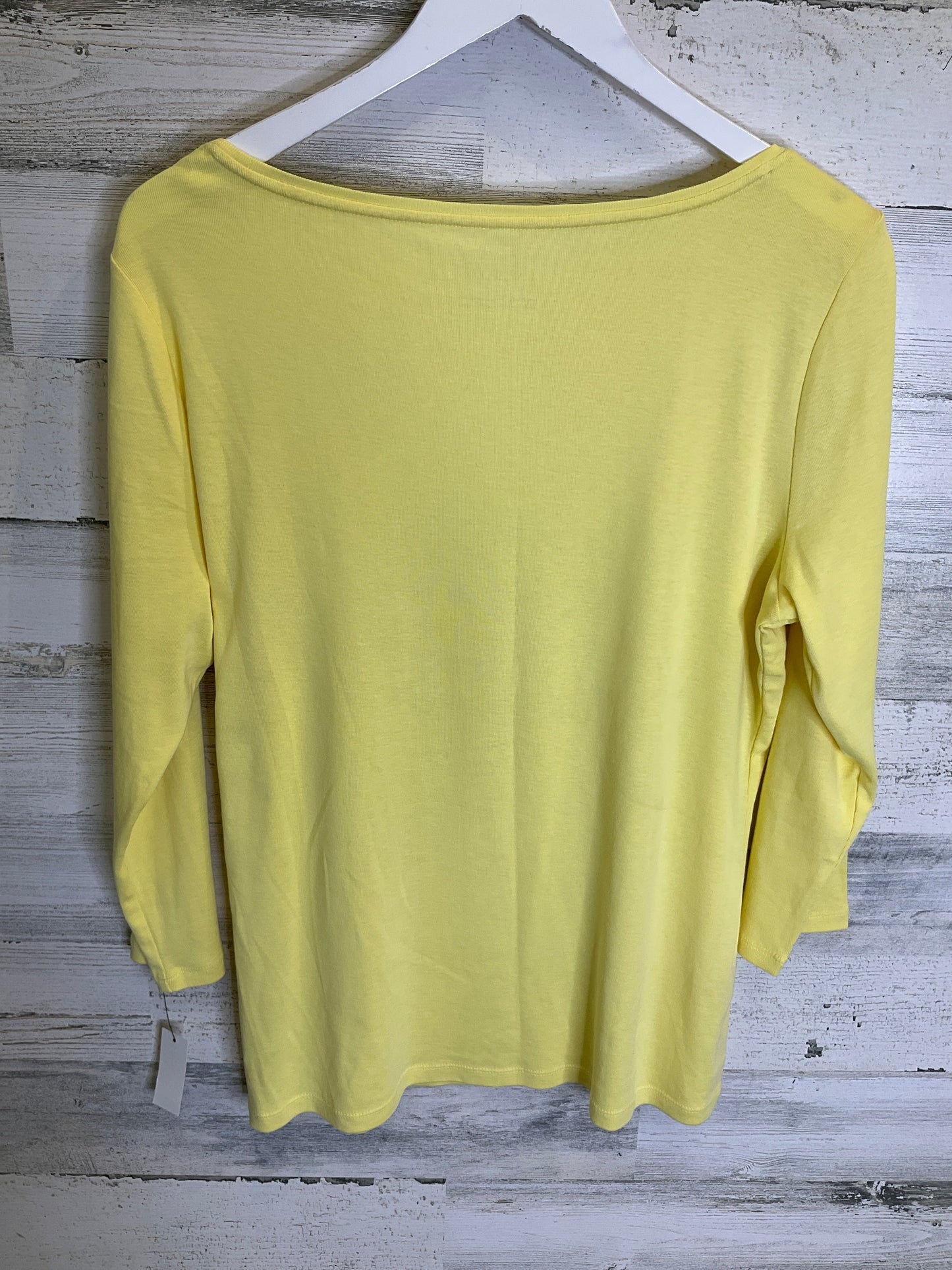 Yellow Top 3/4 Sleeve Talbots, Size L