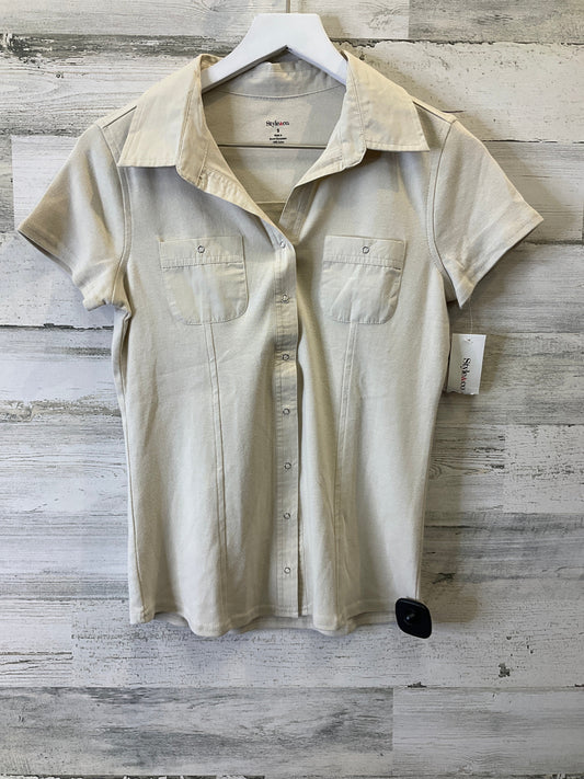 Tan Top Short Sleeve Style And Company, Size S