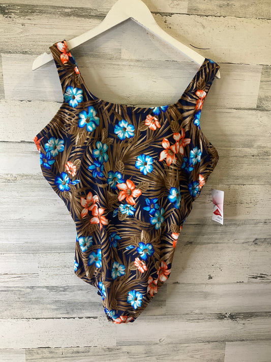 Blue & Brown Swimsuit Clothes Mentor, Size 20