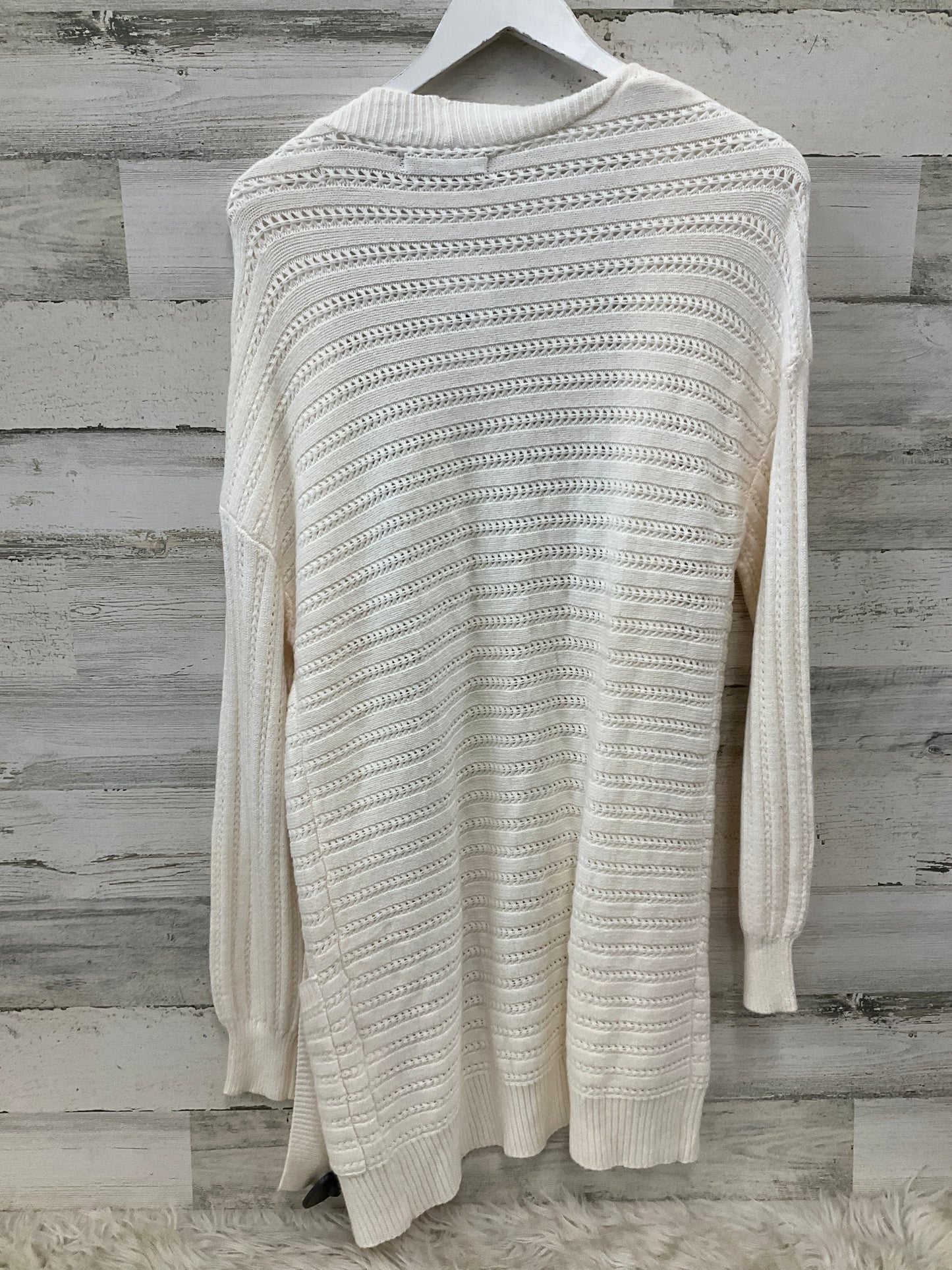 Cardigan By Clothes Mentor In Cream, Size: S