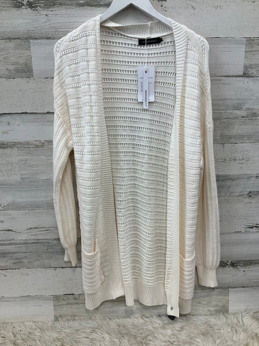 Cardigan By Clothes Mentor In Cream, Size: S