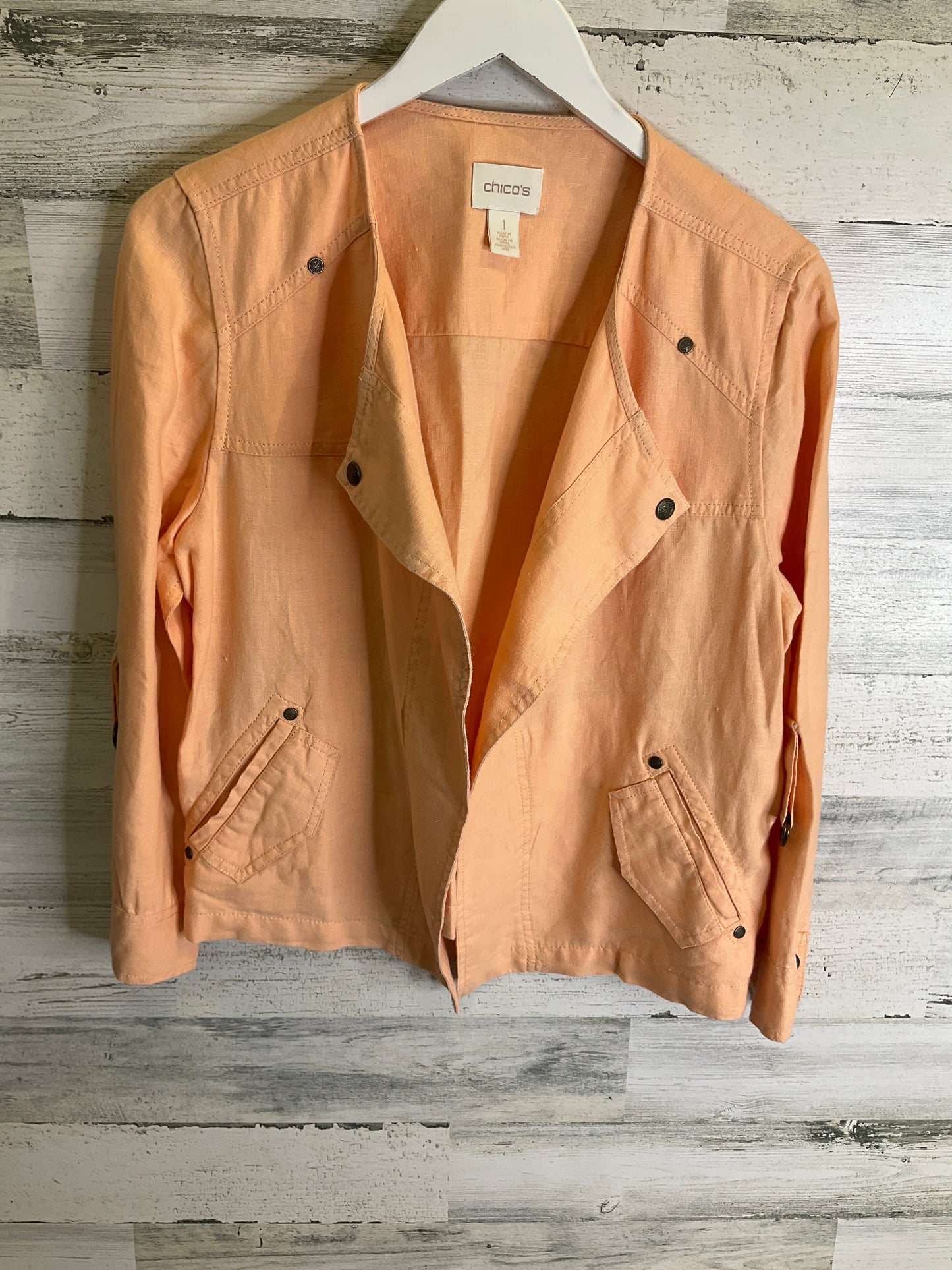 Jacket Other By Chicos In Orange, Size: M