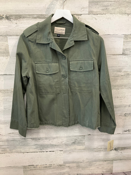 Jacket Shirt By Universal Thread In Green, Size: S