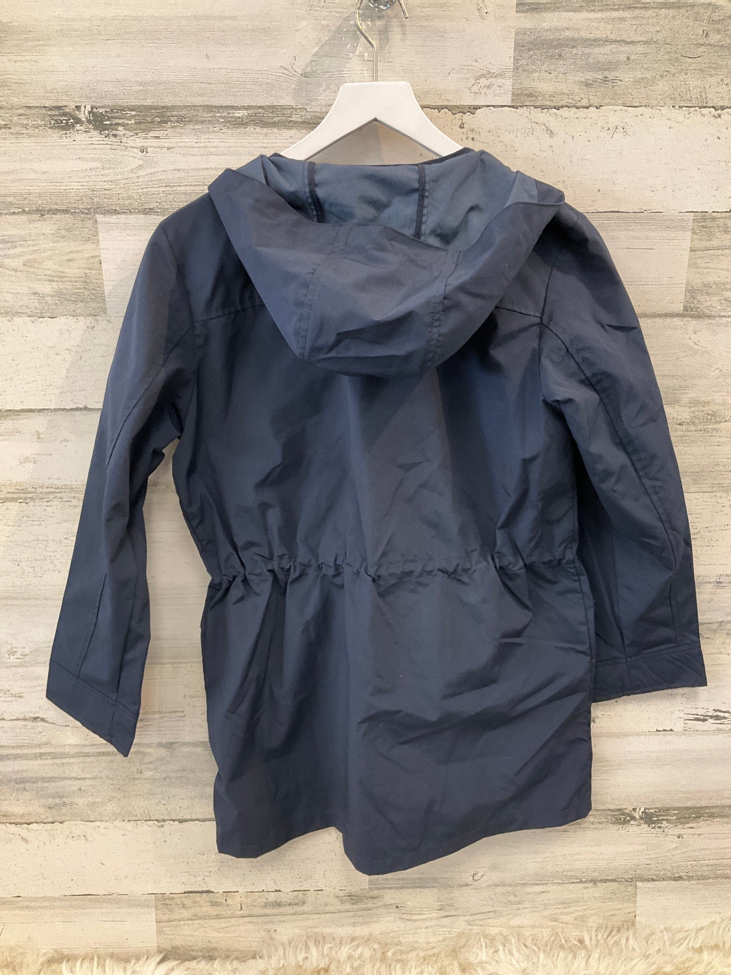 Coat Raincoat By J. Crew In Blue, Size: S