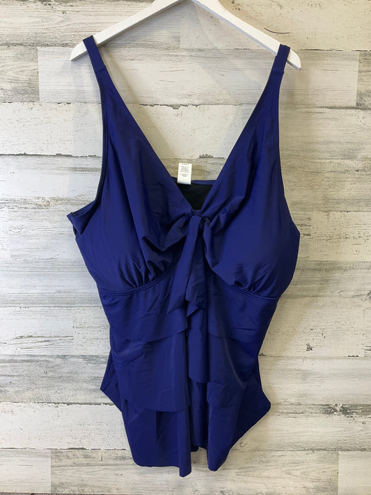 Blue Swimsuit Top Clothes Mentor, Size 4x