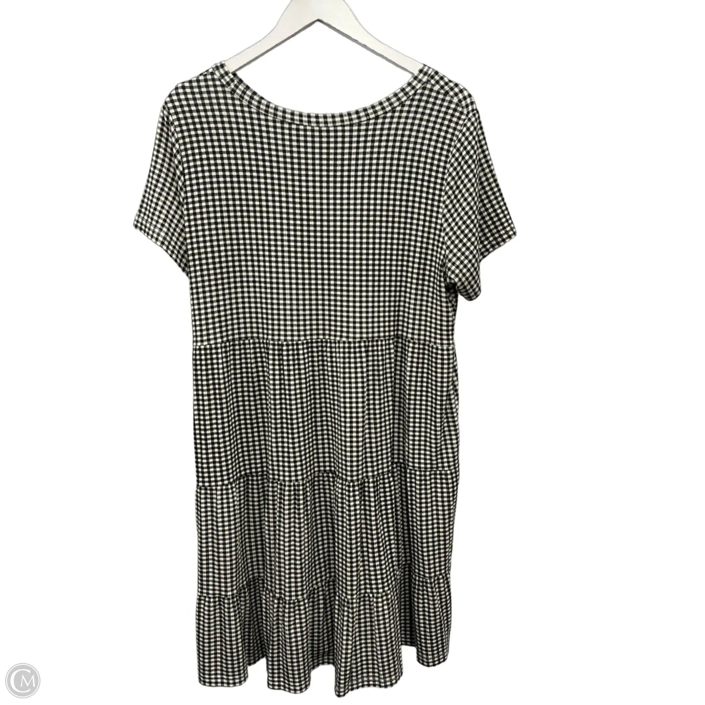 Dress Casual Midi By Loft In Black & White, Size: L