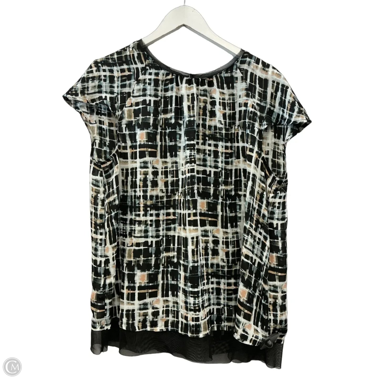 Top Sleeveless By Simply Vera In Black, Size: L