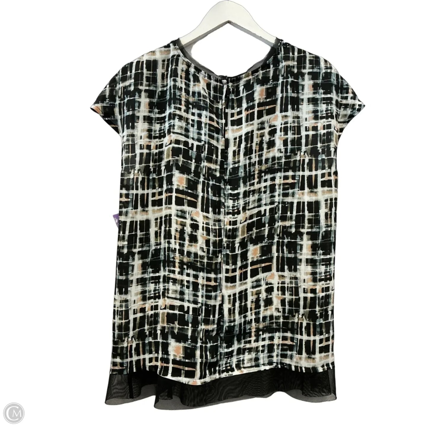 Top Sleeveless By Simply Vera In Black, Size: L