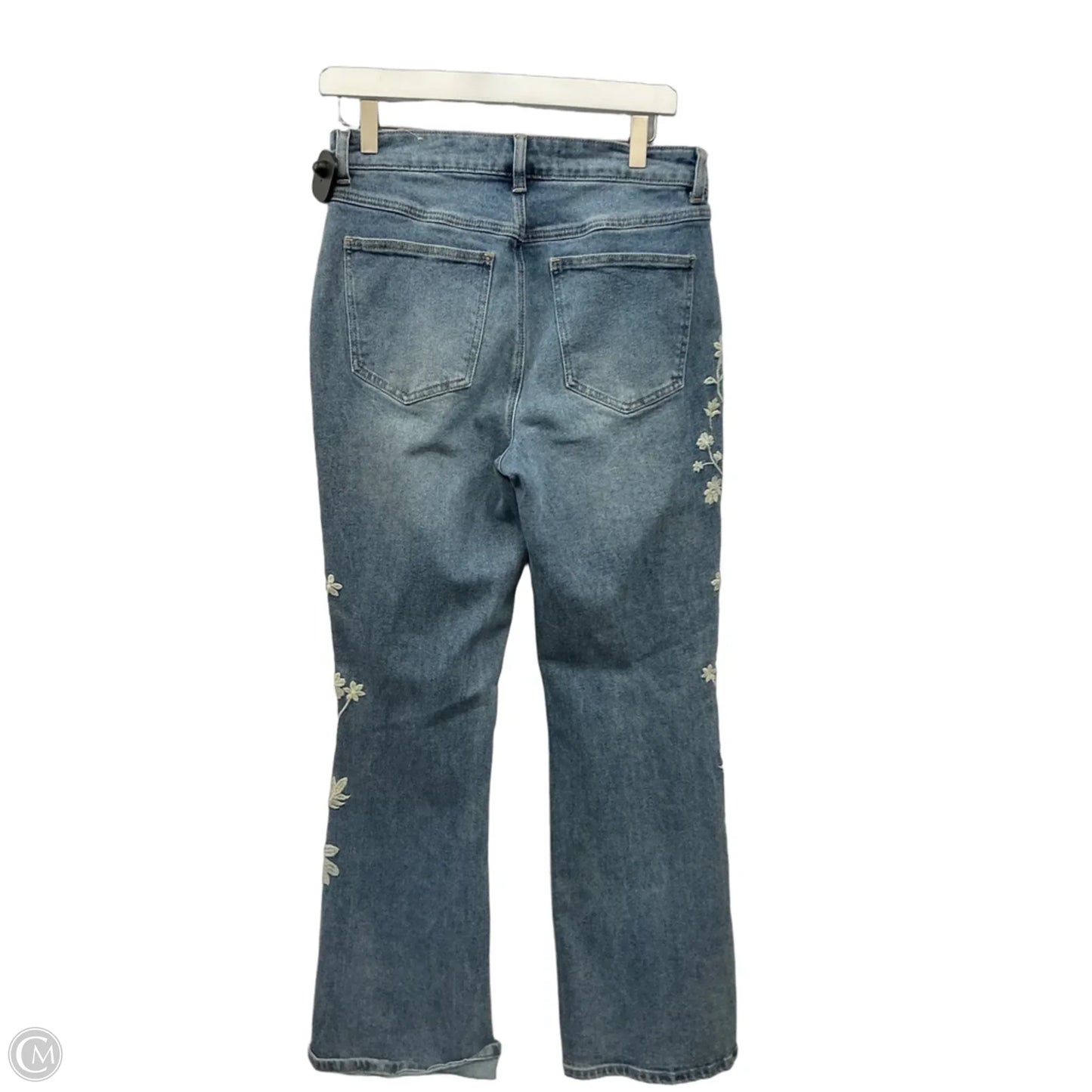 Jeans Flared By Cato In Blue Denim, Size: 10