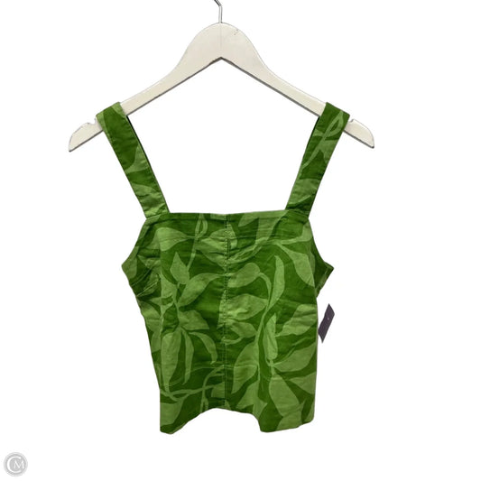 Top Sleeveless By Banana Republic In Green, Size: S