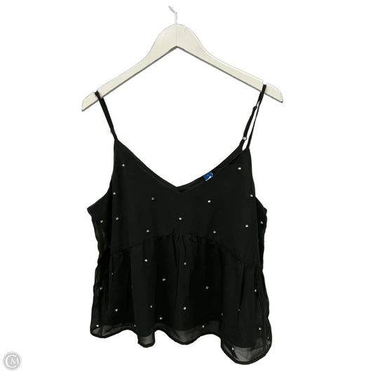 Top Sleeveless By Old Navy In Black, Size: L