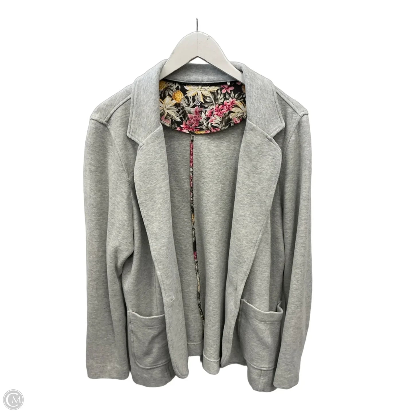 Sweater Cardigan By Tommy Bahama In Grey, Size: Xl