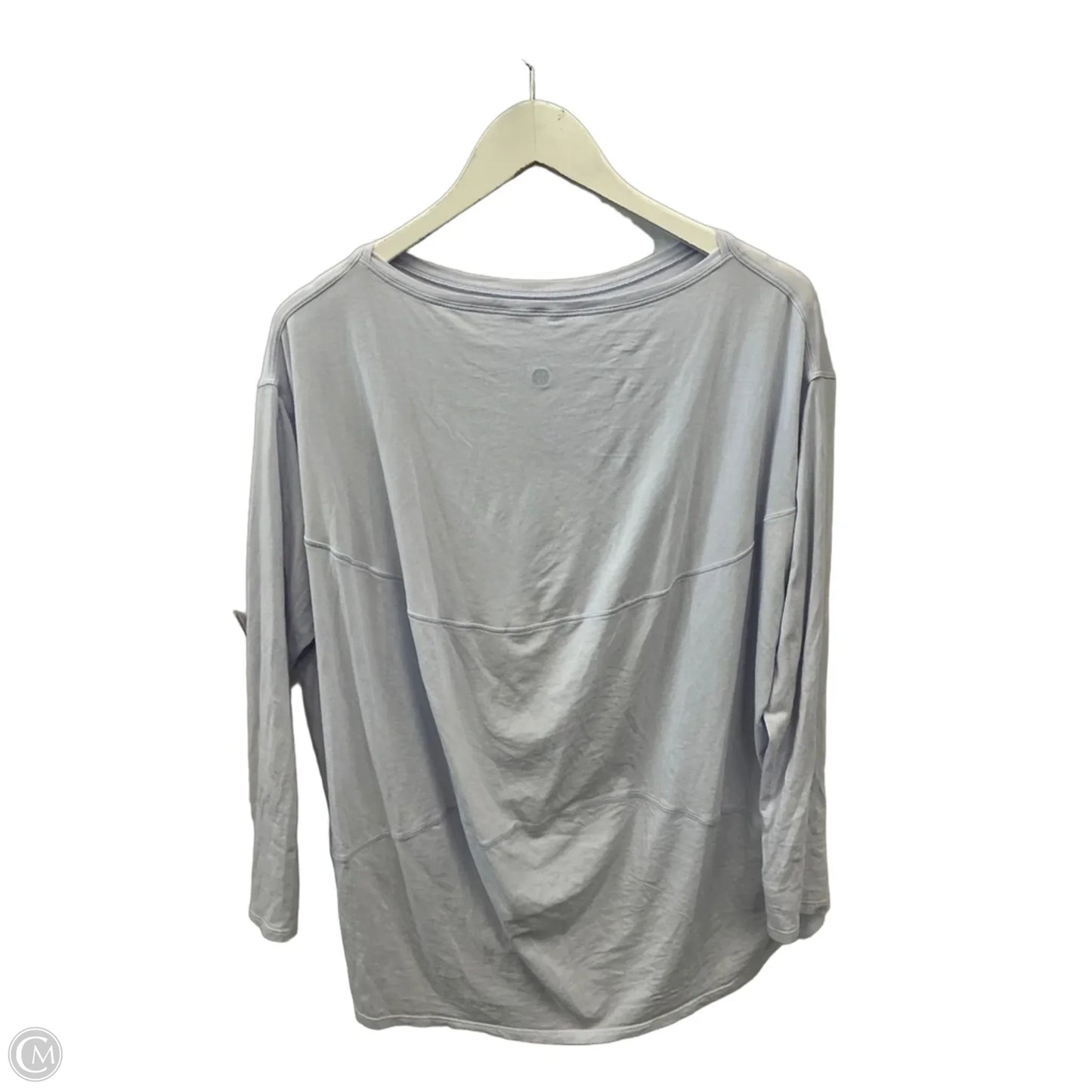 Athletic Top Long Sleeve Crewneck By Lululemon In Purple, Size: 10