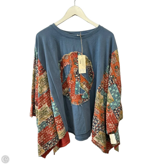 Poncho By Clothes Mentor In Multi-colored, Size: Xl