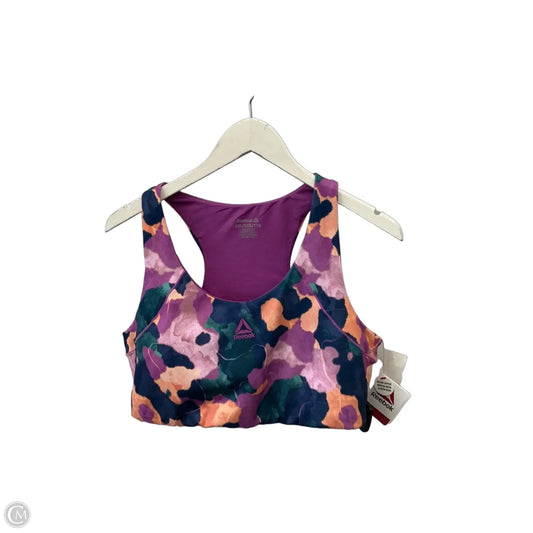 Athletic Bra By Reebok In Purple, Size: Xxl