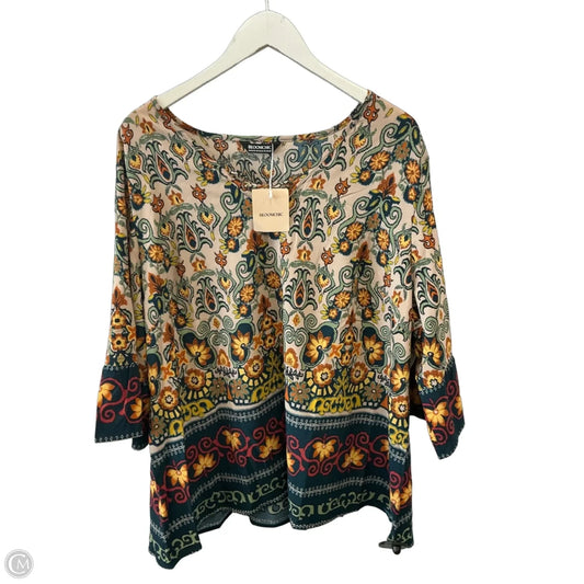 Top Long Sleeve By Bloomchic In Multi-colored, Size: 2x