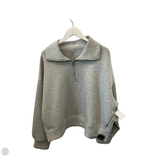 Athletic Sweatshirt Collar By Old Navy In Grey, Size: Xxl