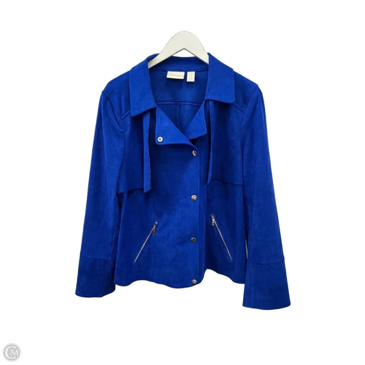 Jacket Other By Chicos In Blue, Size: Xl