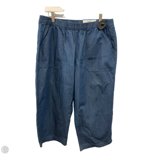 Capris By Style And Company In Blue Denim, Size: Xlp