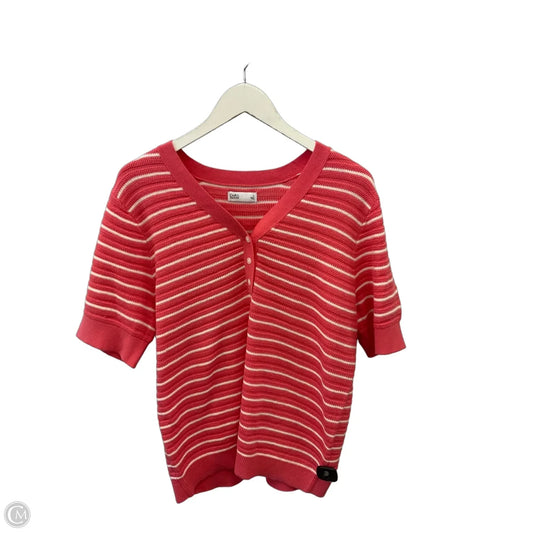 Sweater Short Sleeve By Croft And Barrow In Pink, Size: L