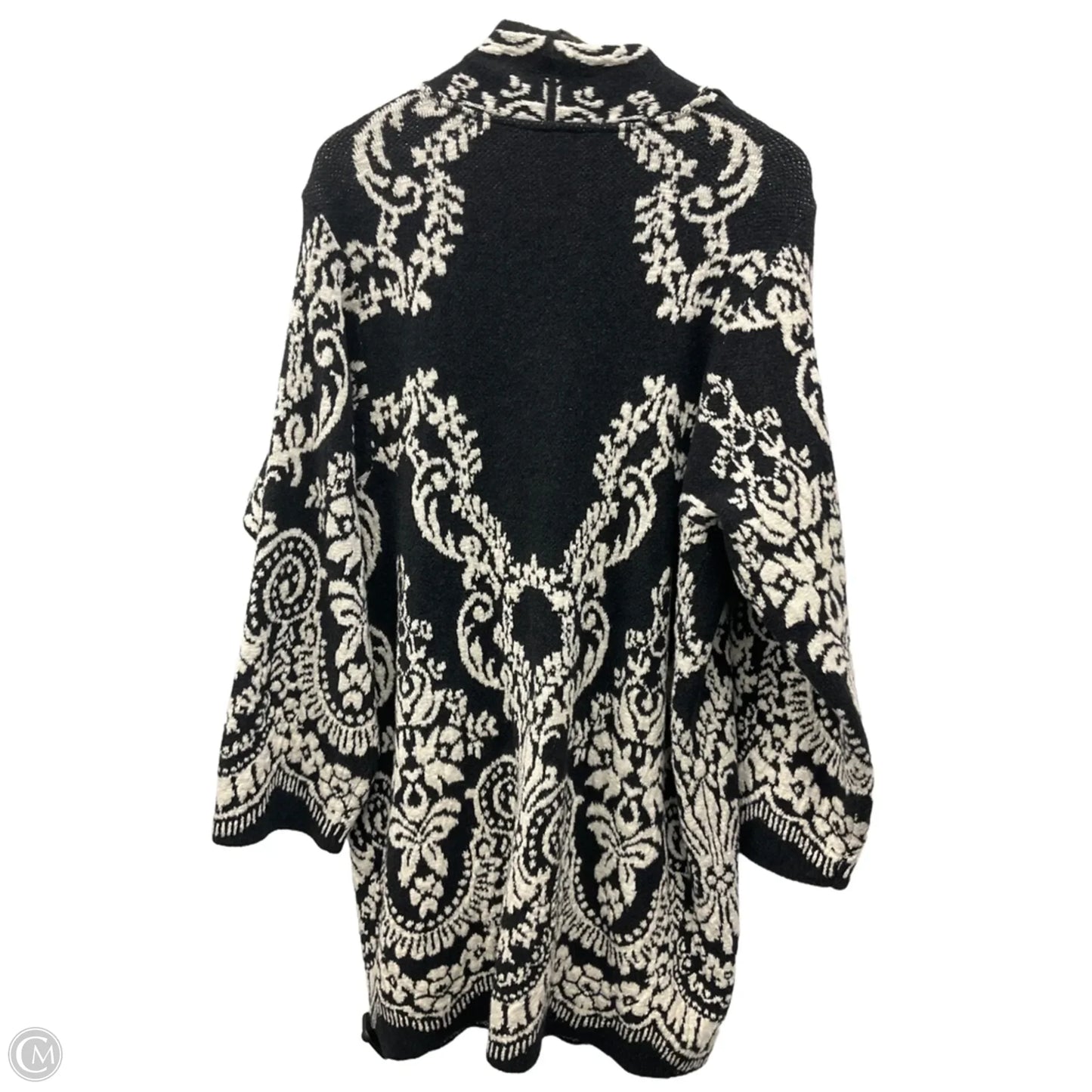 Sweater Cardigan By J. Jill In Black & White, Size: M