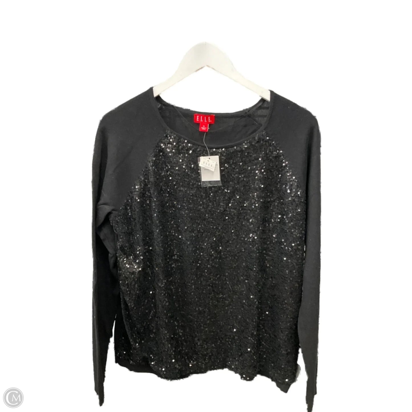 Top 3/4 Sleeve By Elle In Black, Size: Xl