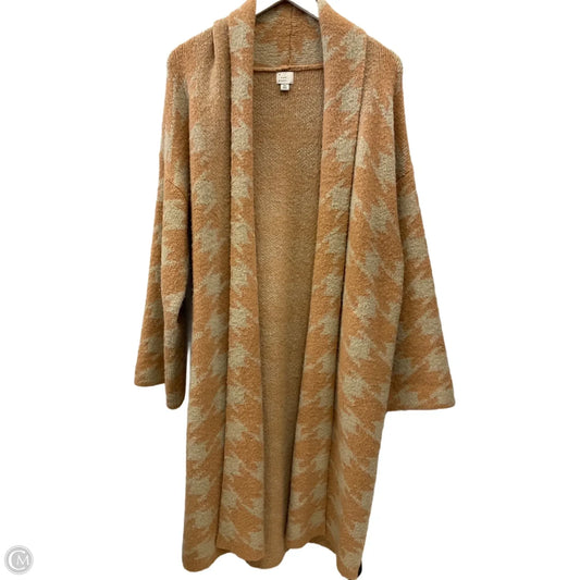 Sweater Cardigan By A New Day In Cream &amp; Orange, Size: Xs