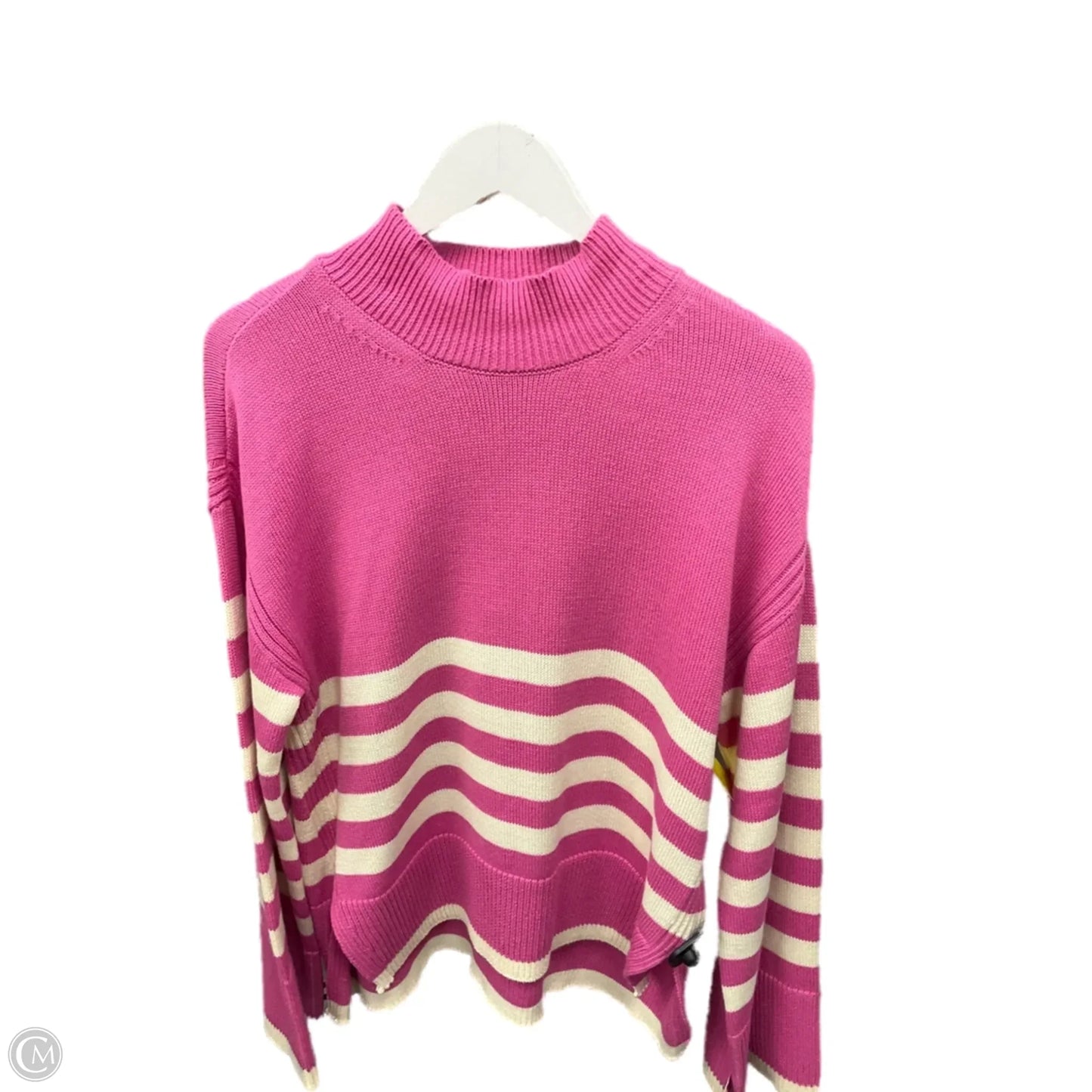 Sweater By On 34th In Pink & White, Size: L