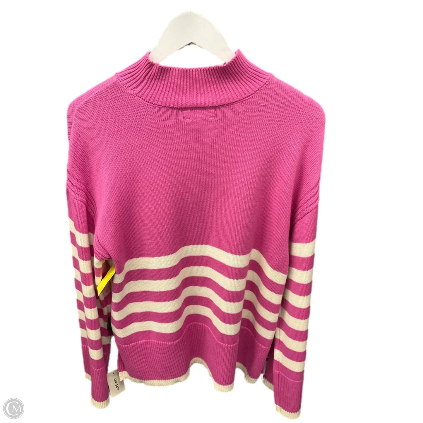 Sweater By On 34th In Pink & White, Size: L